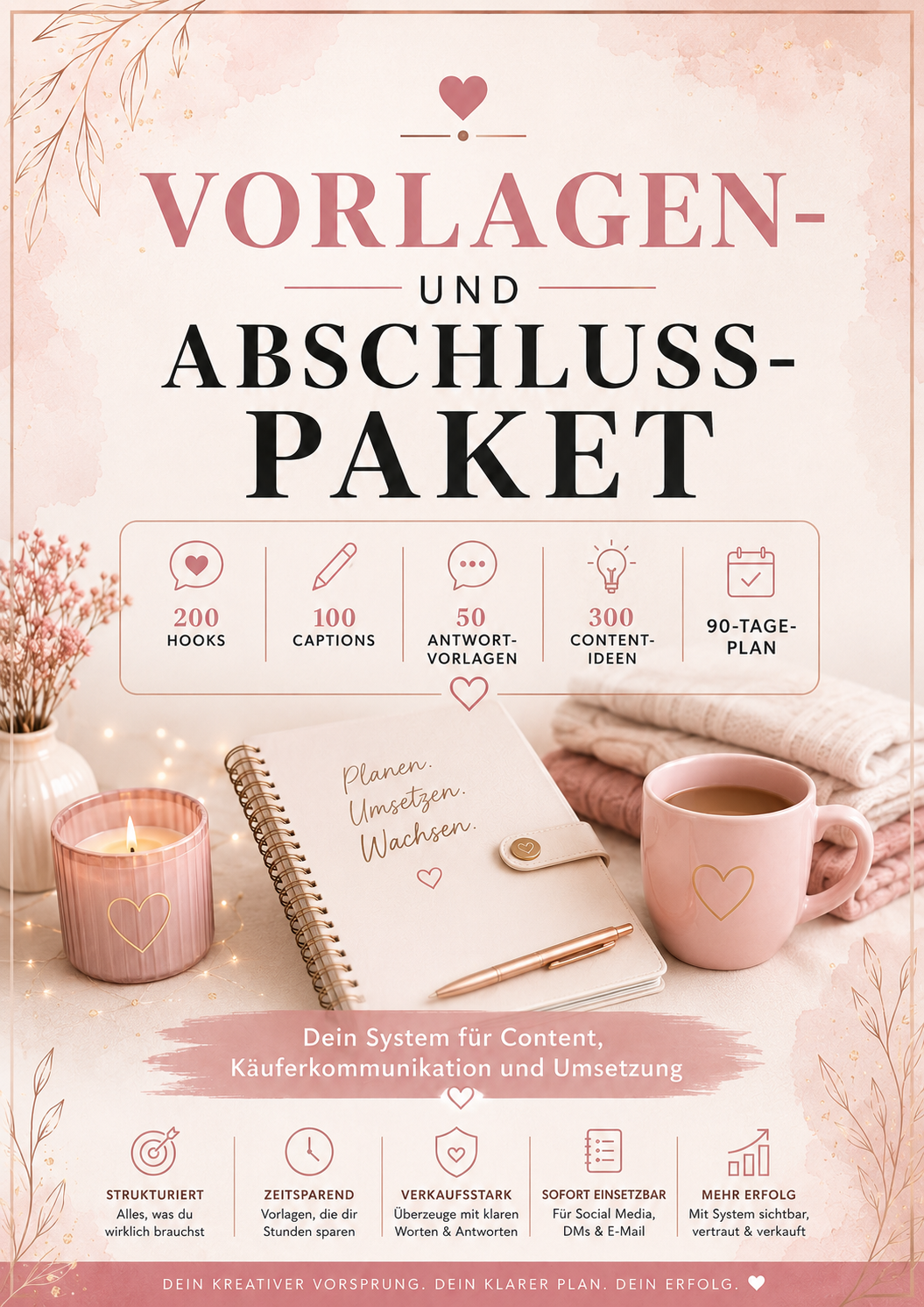Vorlagen und Abschluss Paket